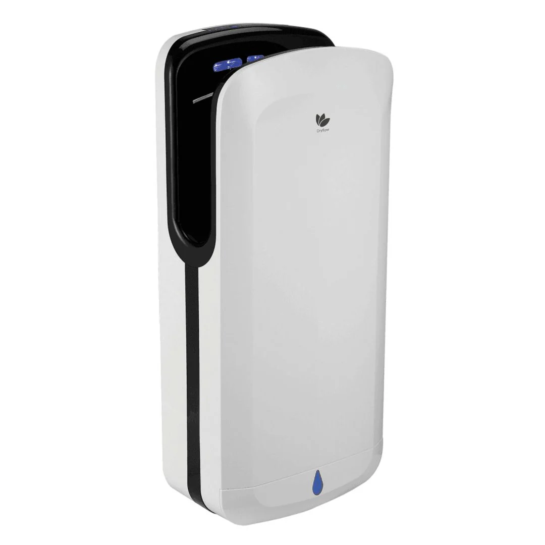 Dryflow Jet Force Junior hands-in hand dryer in white