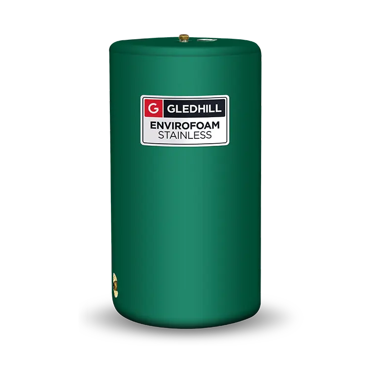 Gledhill Envirofoam Stainless Steel 117L Direct Vented Cylinder 900 x 450 SE36X18DIR