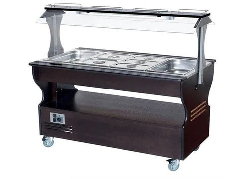 Roller Grill Refrigerated / Heated Buffet Bar in Mahogany SB60M