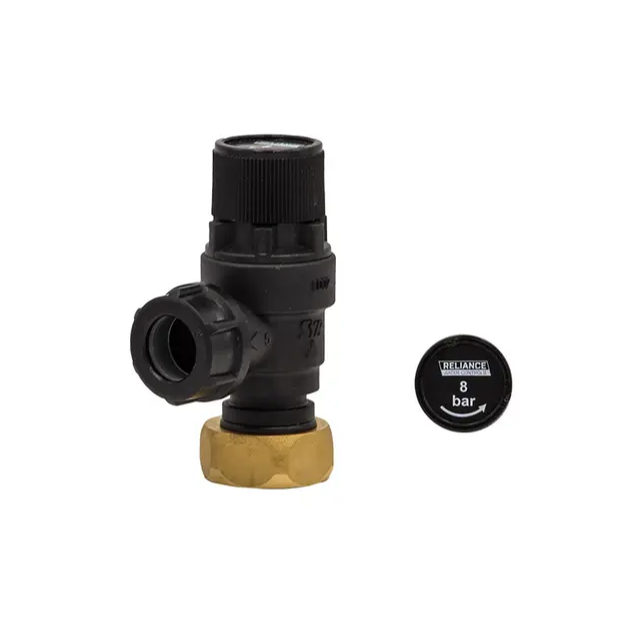 Heatrae Sadia Megaflo Offset Nut Metal Expansion Pressure Relief Valve 8 bar 95607028