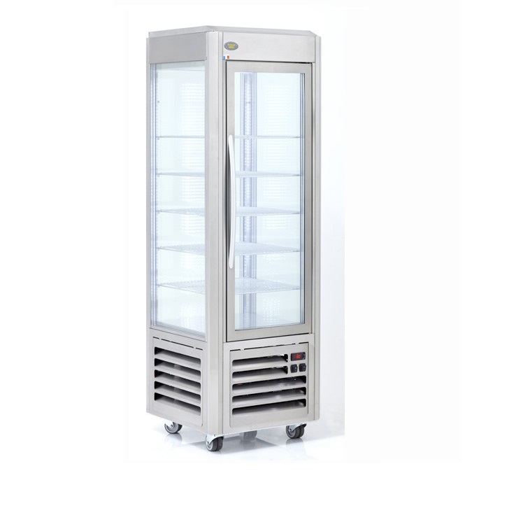 Roller Grill Vertical Fixed Shelf Frozen Display Cabinet RDN60F in Stainless Steel