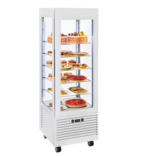 Roller Grill Vertical Fixed Glass Shelf Frozen Display Cabinet RDN800F in White