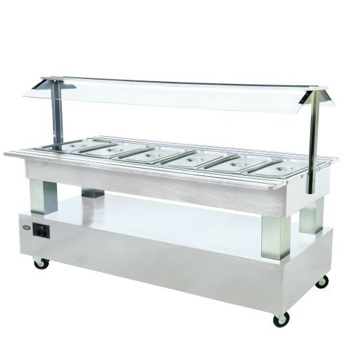 Roller Grill Refrigerated Buffet Bar in White SB60F