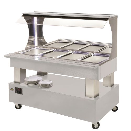 Roller Grill Refrigerated Buffet Bar in White SBM40F