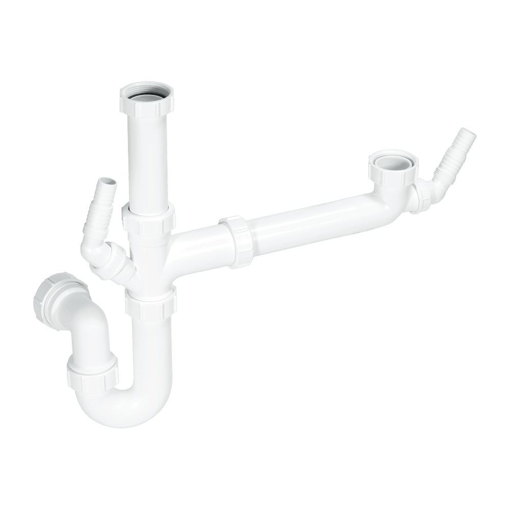 McAlpine 1½” SK1A Bowl and Half Sink Kit With Two Nozzles