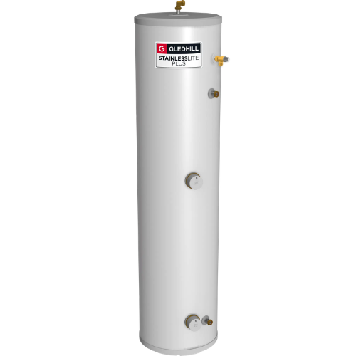 Gledhill StainlessLite Plus Direct Slimline 150L Unvented Cylinder PLUDR150SL