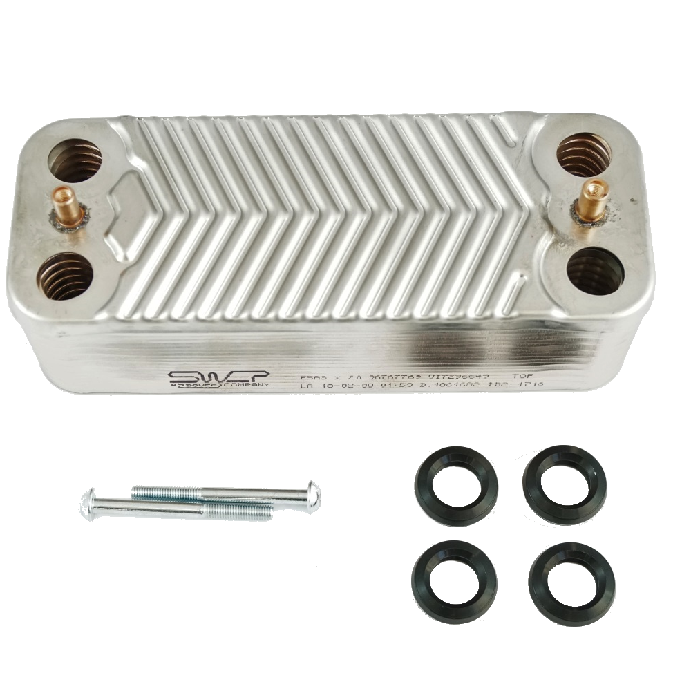 Viessmann 7875503 Plate Heat Exchanger 20 Plates & O-Rings | Replacement Spare Part