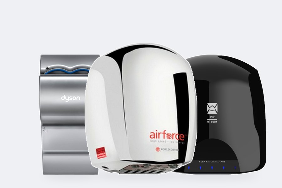 Hand dryers from Warner Howard and Dyson