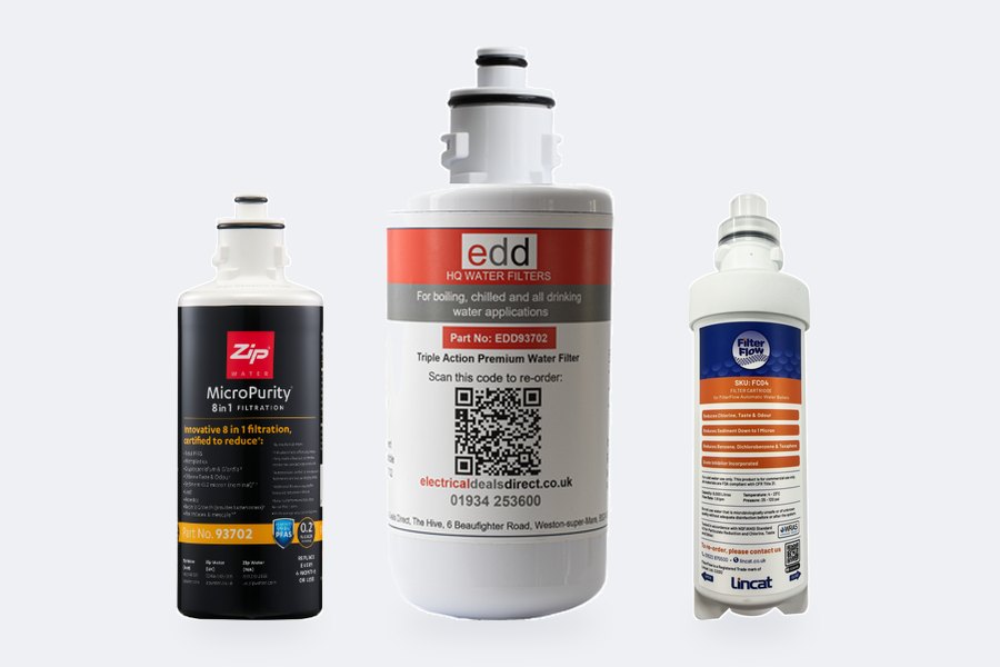 Replacement water filters from EDD, Zip and Lincat
