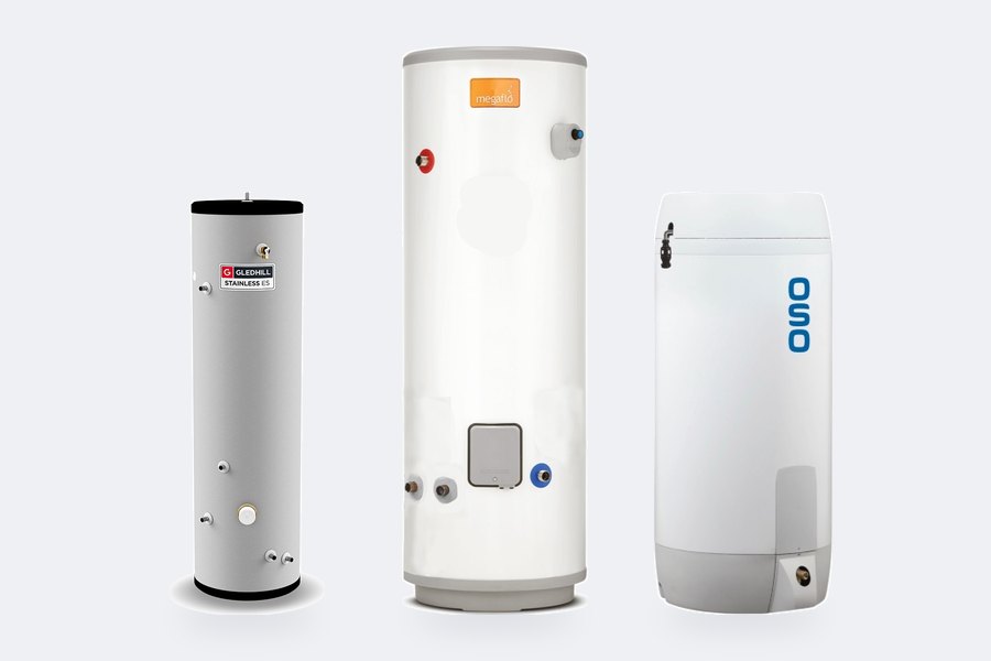 Unvented cylinders from Megaflo, Gledhill and OSO