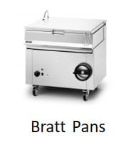Commercial Bratt Pans